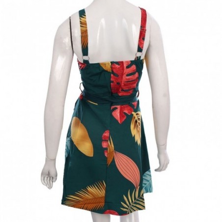 Vestido Feminino Acinturado Soltinho Florido Bojo Amarração