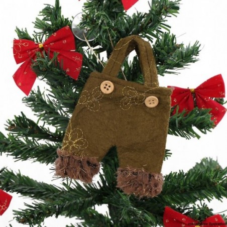Enfeite Natalino Calça Papai Noel Com Ventosa No Atacado