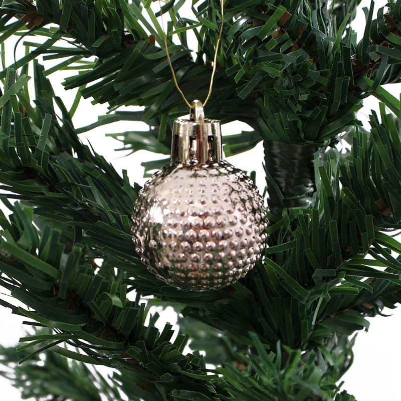 Kit 15 Bolas De Natal Decorativa Enfeite Champanhe 3 Cm