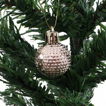 Kit 15 Bolas De Natal Decorativa Enfeite Champanhe 3 Cm