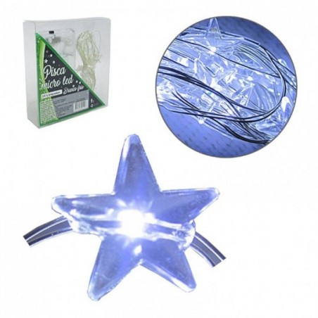 Pisca Pisca Led Formato Lâmpada Estrela Branco 2M À Pilha