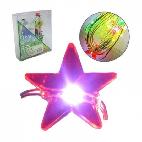 Pisca Pisca Led Formato Lâmpada Estrela Colorido 2M À Pilha