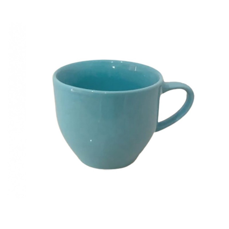 Xícara Porcelana De Café Lisa Azul 95 Ml No Atacado