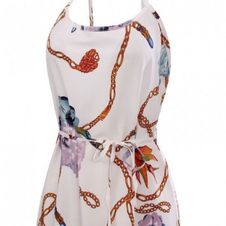 Vestido Feminino Longo Estampado Alcinha Reto Moda Verão