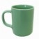 Caneca De Porcelana Reta Lisa Verde 100 Ml
