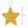 Kit 4 Pendentes Estrela Natal Colorida Brilhante Feltro 6 Cm