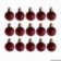 Kit 15 Bolas Vinho Lisa Enfeite Árvore Natal 3 Cm No Tubo