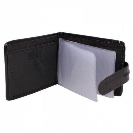 Carteira Masculina Fecho Fivela Porta Cartões Documentos