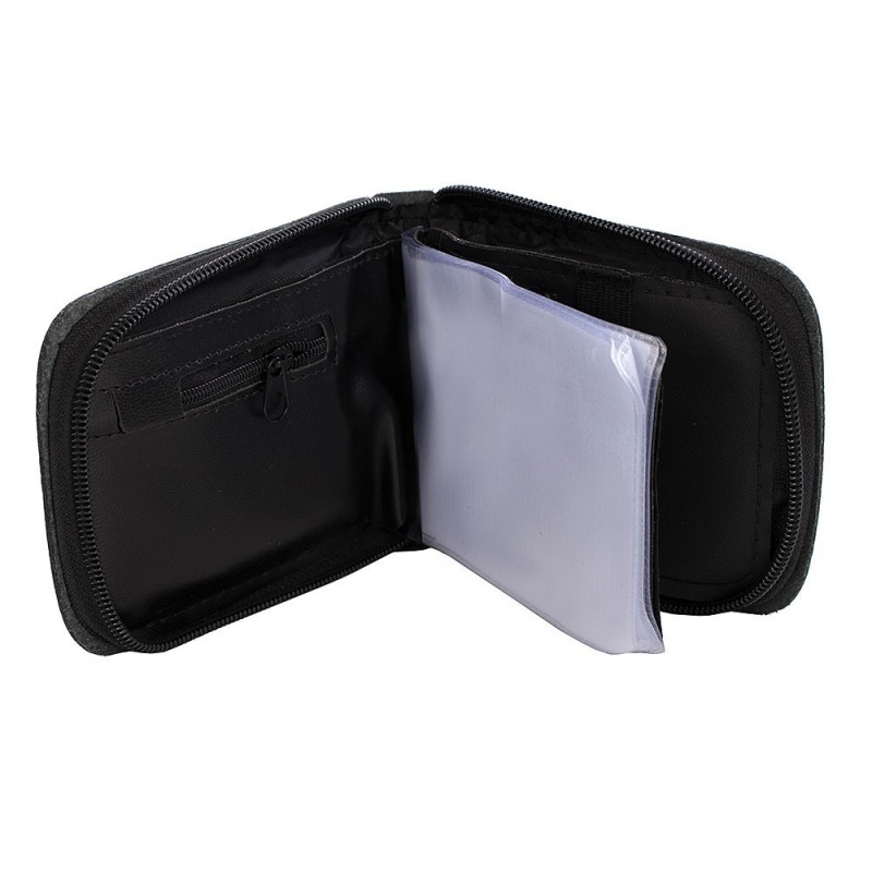 Carteira Masculina Com Fecho Em Zíper Porta Documentos