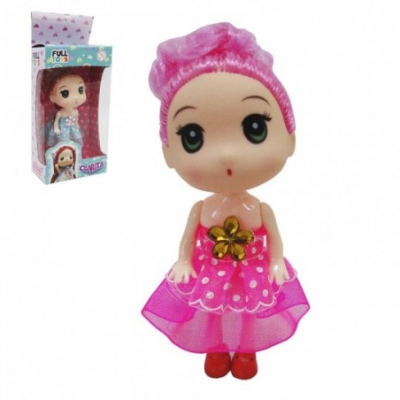 Boneca Infantil Clarita Fashion Modelos Variados 11 Cm