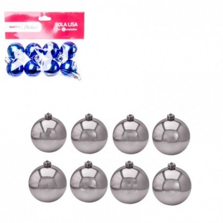 Kit 8 Bolas De Natal Decorativas Lisa Para Árvore 3 Cm