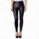 Calça Legging Feminina Fitness Cirrê Preta Cós Alto