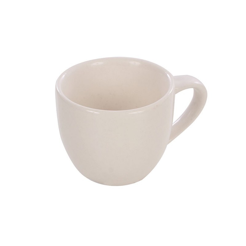 Xícara Porcelana De Café Lisa Branca 95 Ml No Atacado