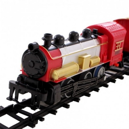 Trem Set Clássico A Pilhas Com Som Brinquedo Infantil