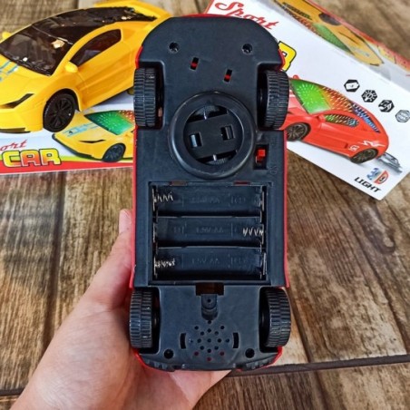 Carro Sport Car Com Som E Luz A Pilha Cores Sortidas