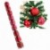Kit 9 Bolas De Natal Mista Vermelha Textura Arabescos 6 Cm