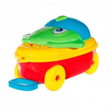 Carrinho Baú Mochila C/ Rodas Cachorrinho Didático Bs Toys