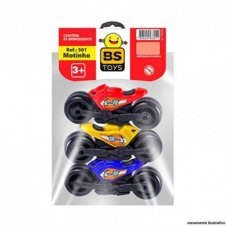 Kit 3 Motos Sortidas Brinquedo Infantil Solapa Bs Toys