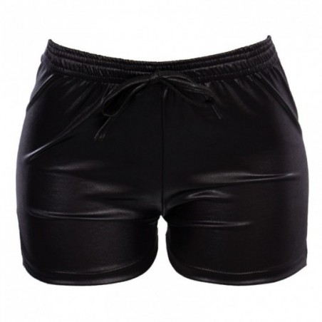 Shorts Feminino Cirrê Cintura Elástica Cordão De Amarração