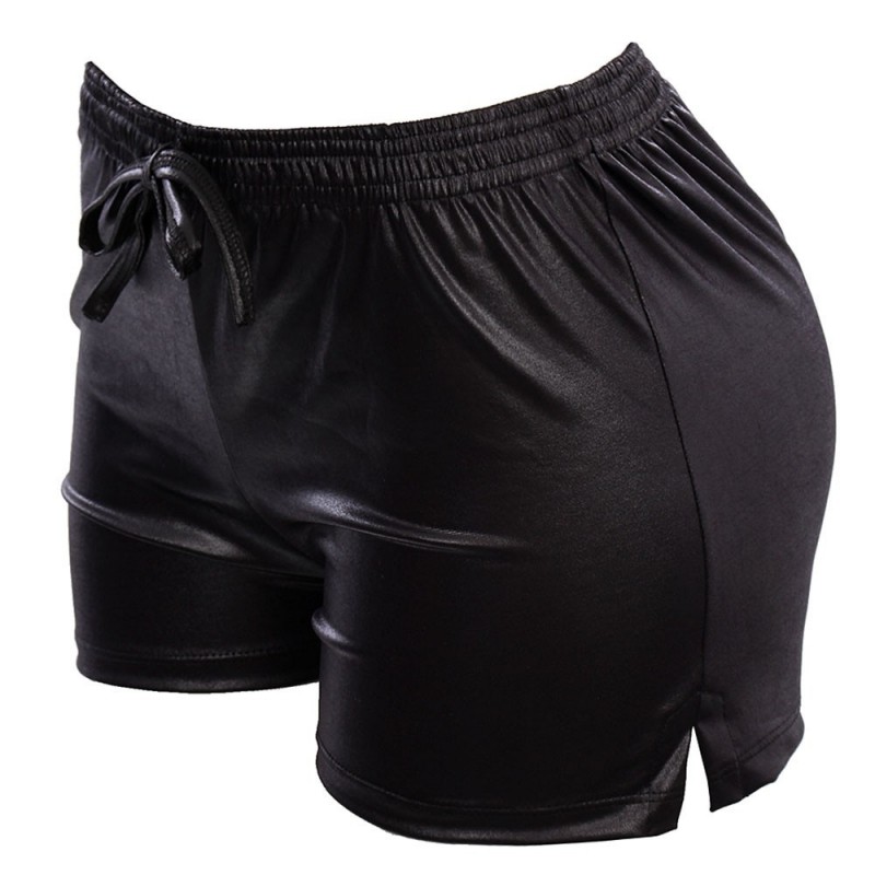 Shorts Feminino Cirrê Cintura Elástica Cordão De Amarração