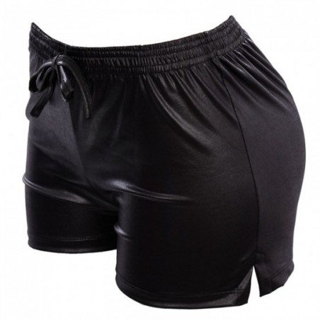 Shorts Feminino Cirrê Cintura Elástica Cordão De Amarração