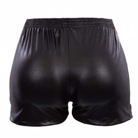 Shorts Feminino Cirrê Cintura Elástica Cordão De Amarração