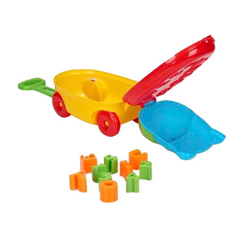 Carrinho Baú Mochila C/ Rodas Gatinho Didático 11 Peças