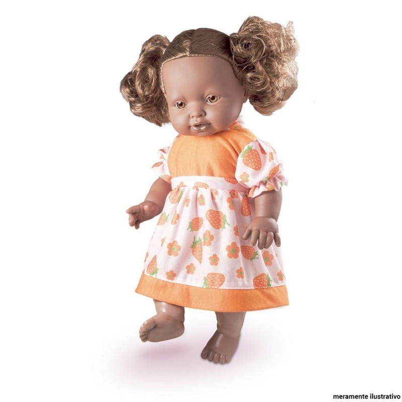 Boneca Infantil Bebezão Grande Gully Negra Nova Toys