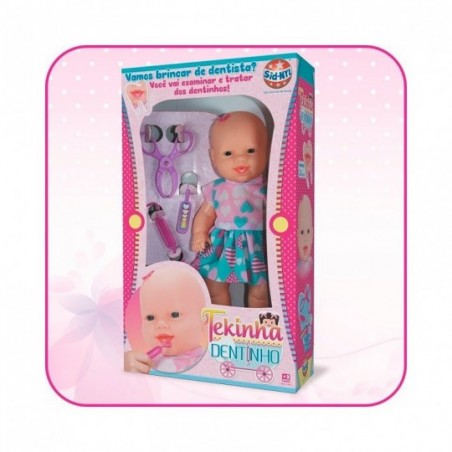 Boneca Infantil Tekinha Dentinho 32 cm Sid Nyl