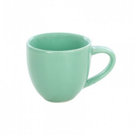 Xícara Porcelana De Café Lisa Verde 95 Ml No Atacado
