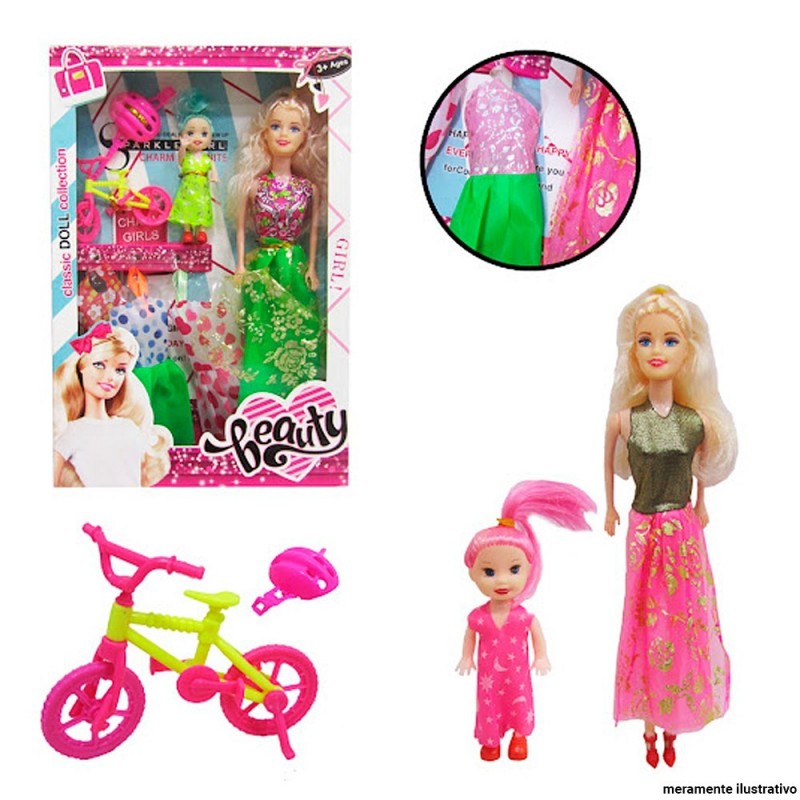 Boneca Infantil Fashion Com 7 Acessórios Pica Pau
