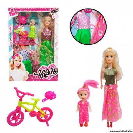 Boneca Infantil Fashion Com 7 Acessórios Pica Pau