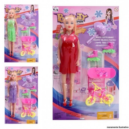 Boneca Infantil Aventureira Com 5 Acessórios Pica Pau