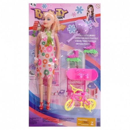 Boneca Infantil Aventureira Com 5 Acessórios Pica Pau