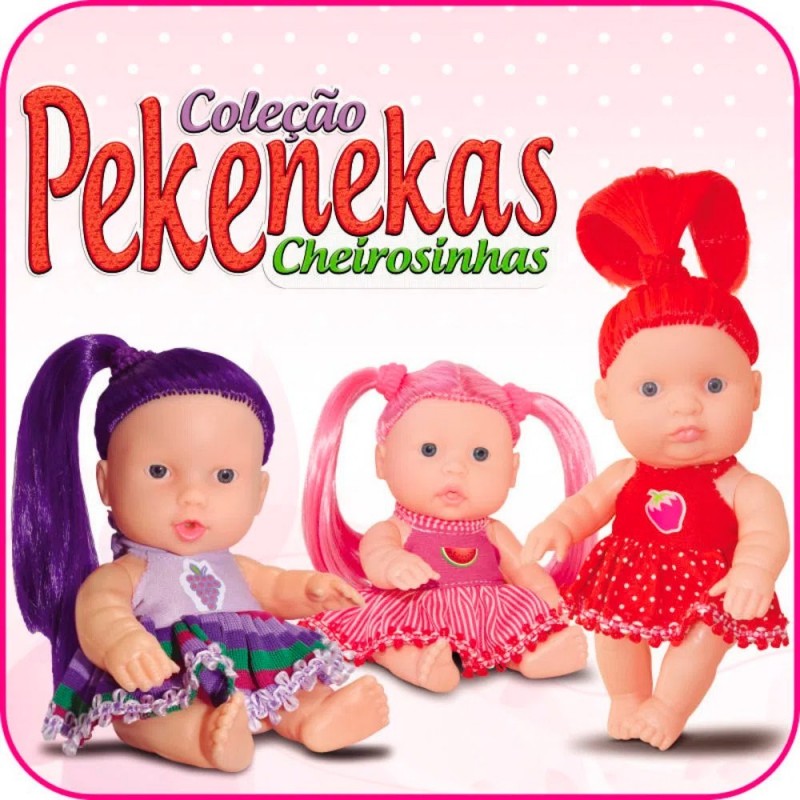 Boneca Infantil Meninas Pekenekas Cheirosinhas Sid nyl