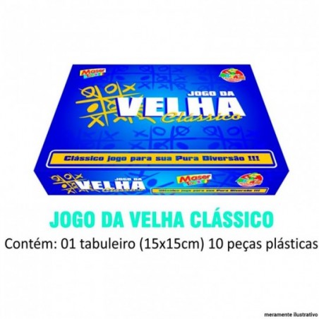 Jogo Da Velha Clássico Pura Diversão Infantil Maser Toys