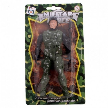 Boneco Soldado Militar Infantil Com Acessório Pica Pau