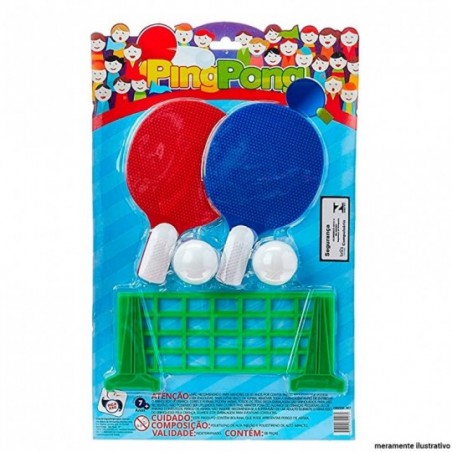 Jogo Ping Pong Set Brinquedo Infantil 8 Peças Pica Pau