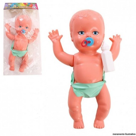 Boneca Bebezão Infantil Com Chupeta E Mamadeira Pica Pau