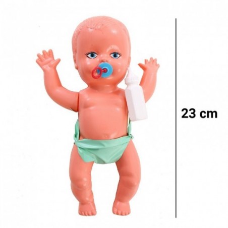 Boneca Bebezão Infantil Com Chupeta E Mamadeira Pica Pau