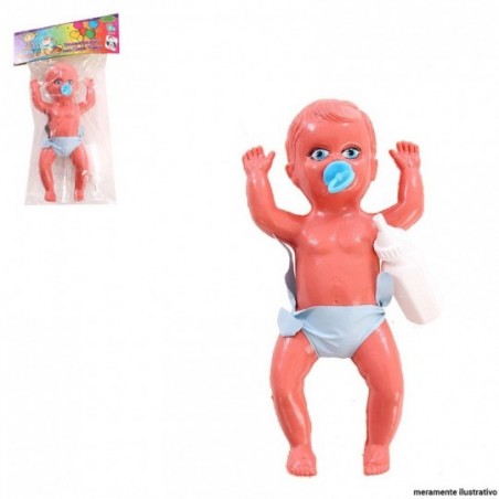Boneca Bebe Infantil Com Chupeta E Mamadeira Pica Pau