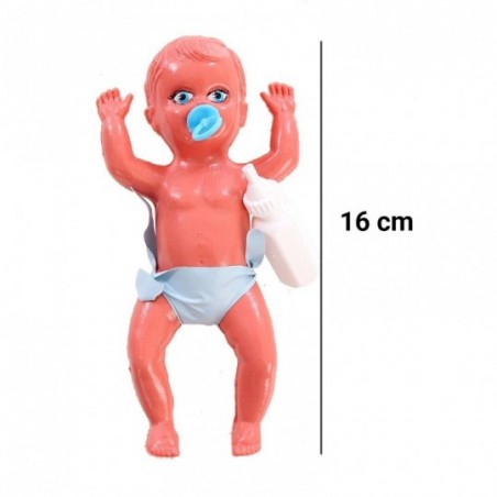 Boneca Bebe Infantil Com Chupeta E Mamadeira Pica Pau