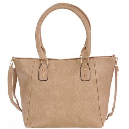 Bolsa Feminina Totem Ombro Texturizada Alça Dupla