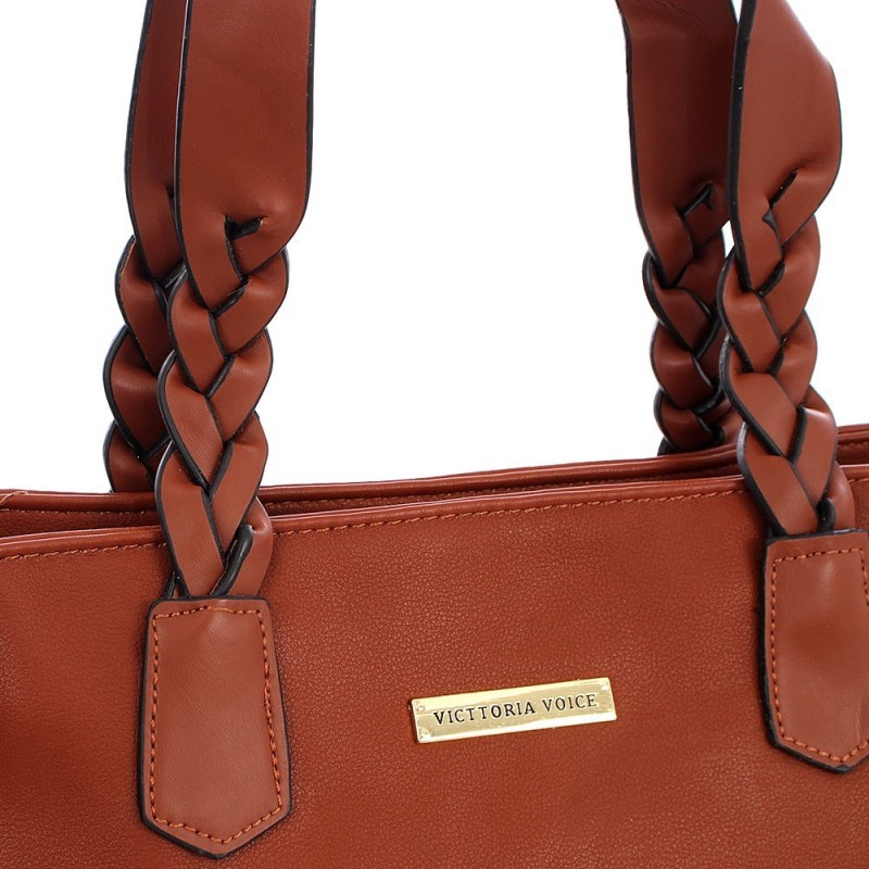 Bolsa Luxo Totem Feminina Grande Alça Dupla Em Tressê