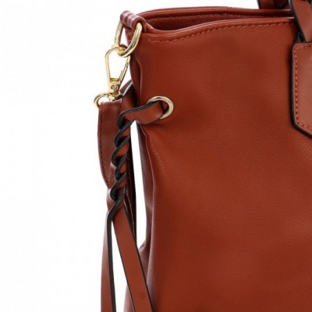 Bolsa Luxo Totem Feminina Grande Alça Dupla Em Tressê