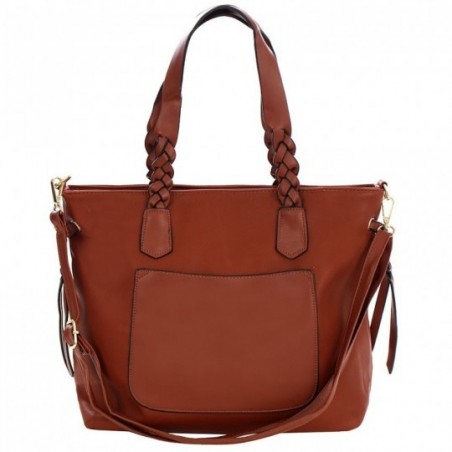 Bolsa Luxo Totem Feminina Grande Alça Dupla Em Tressê