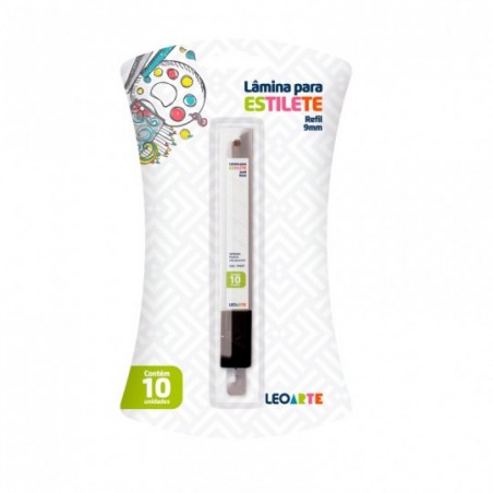 Kit 10 Lâminas Refis Estilete Estreito 9mm Leo E Leo Atacado