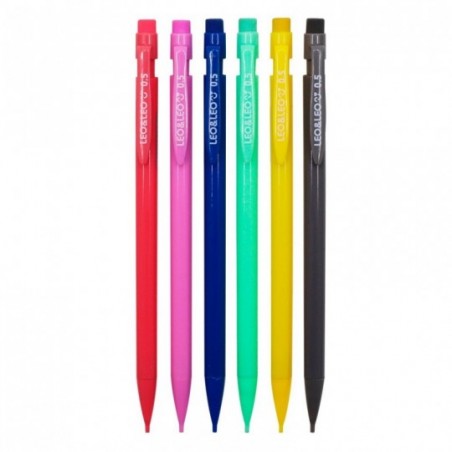 Lapiseira Pop 0.5mm C/ Borracha Cor Pastel Sortida Leo E Leo
