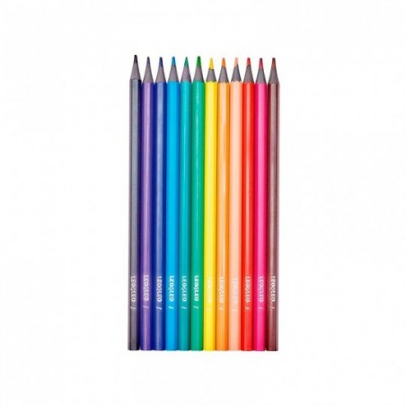 Lápis De Cor Sextavado Linha Eco 12 Cores Leo E Leo
