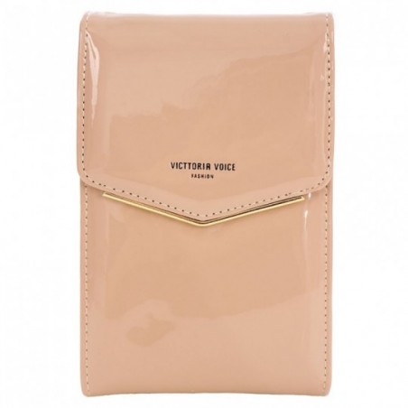 Carteira Luxo Feminina Em Verniz Crossbody Porta Celular